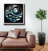 Wrapped canvas depicting Expansion and Contraction theme.